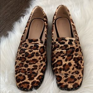 Leopard print loafers